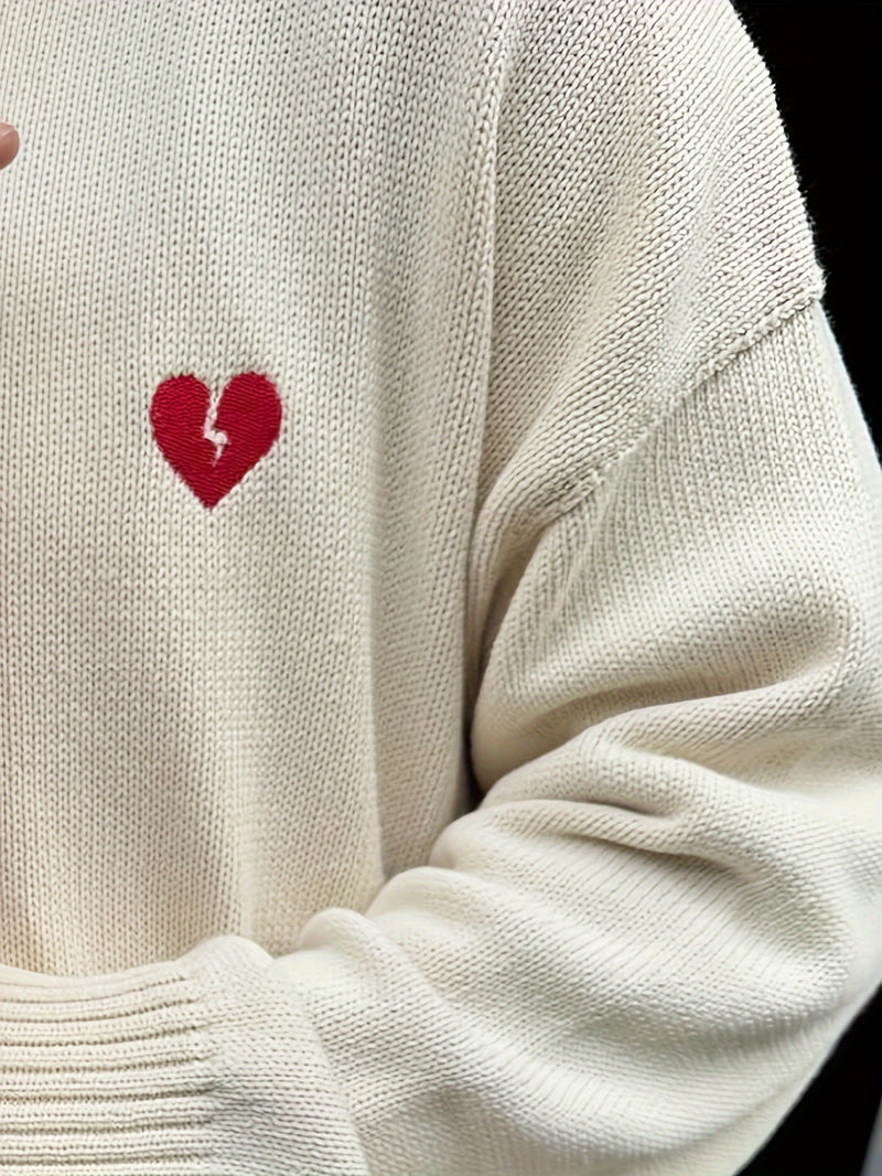 Heart Knitted Sweater