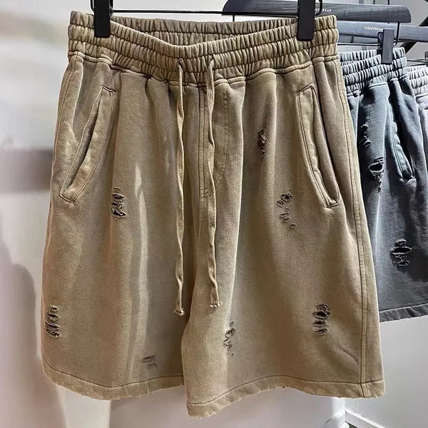 Distressed shorts