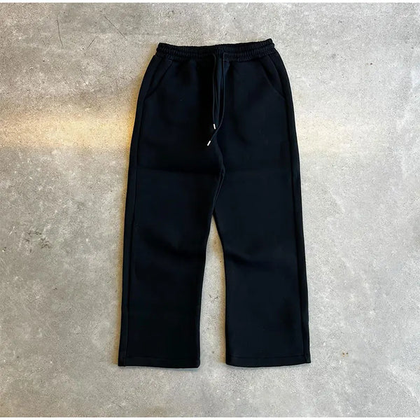 Pantalon de jogging noir minimaliste surdimensionné